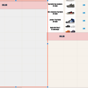Oopbuy Spreadsheet - 10 Links SHOES, 82-92 Left Side
